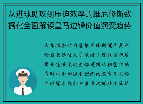 从进球助攻到压迫效率的维尼修斯数据化全面解读皇马边锋价值演变趋势